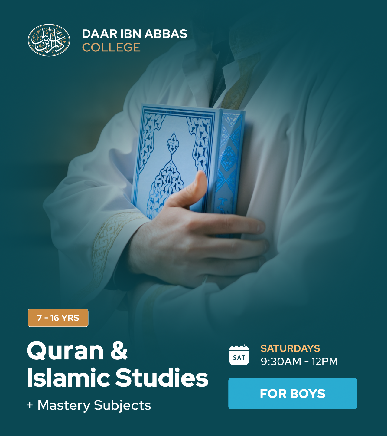Boys' Quran & Islamic Studies – Saturdays